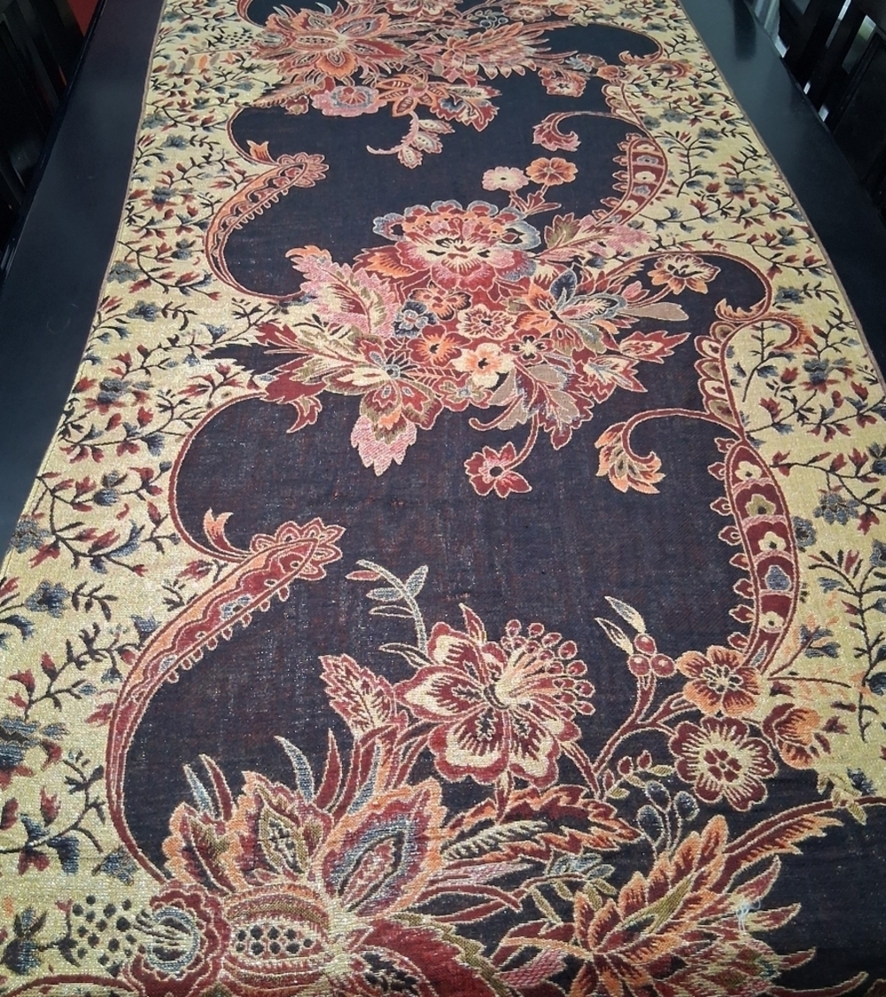 Beautiful Silk Blanket Scarf With Fringe 27"×76" - Picture 1 of 16